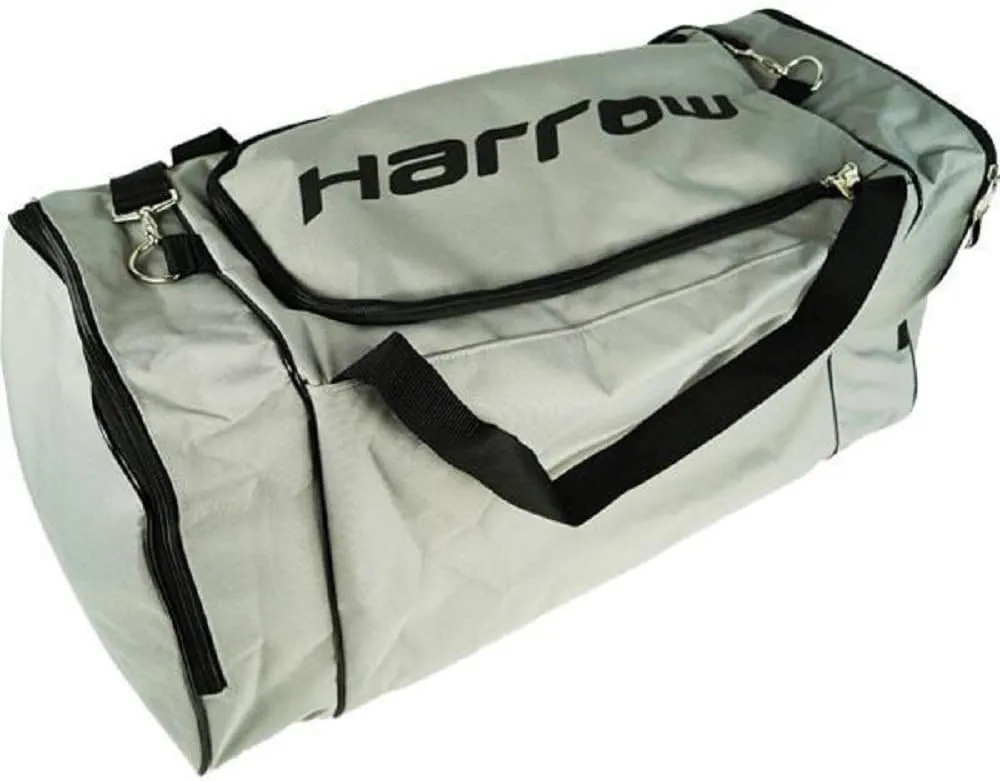 Harrow Apex Duffel Bag - 27 Inch Zipper Travel Sports Equipment Bag - Lightweight Gym Bag (Grey)