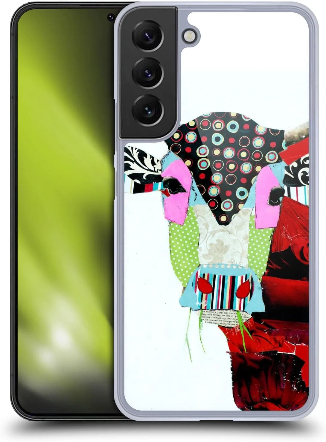 Head Case Designs Officially Licensed Michel Keck Cow 2 Animals Hard Back Case Compatible with Samsung Galaxy S22  5G