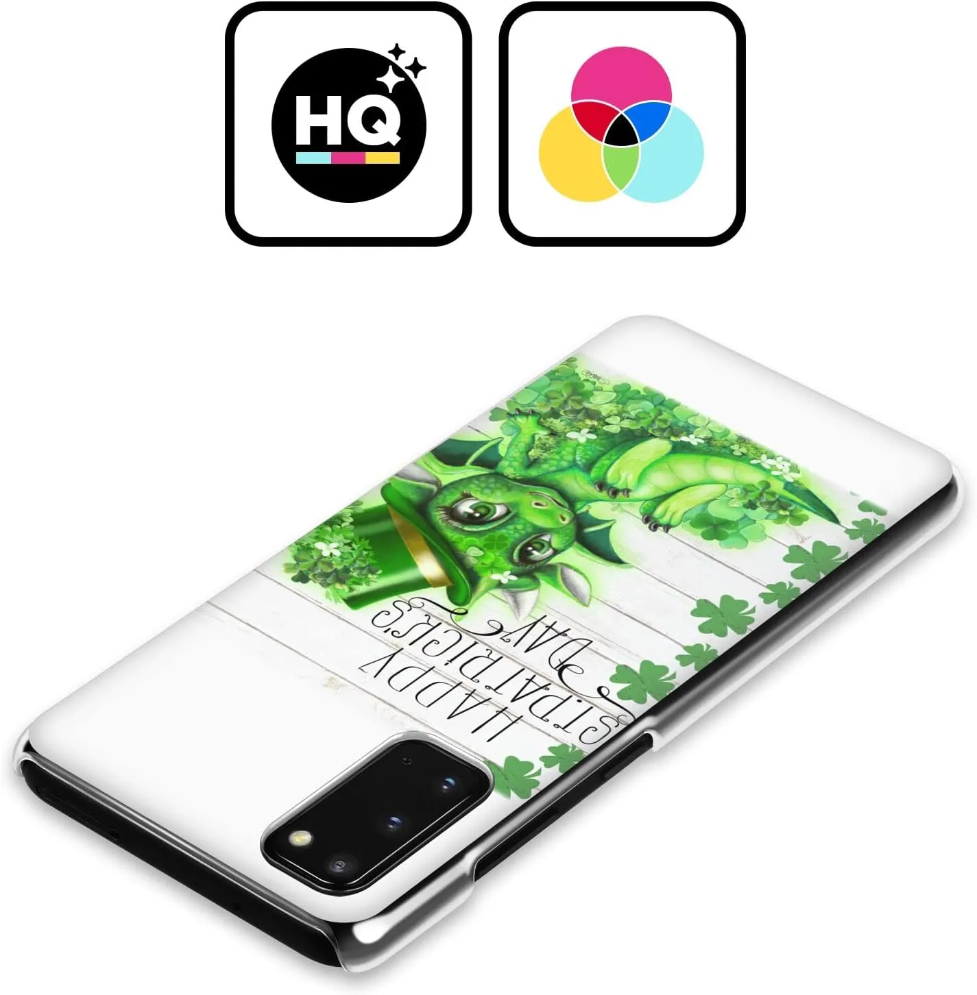 Head Case Designs Officially Licensed Sheena Pike St. Patrick Day Clover Dragon Holiday Hard Back Case Compatible with Samsung Galaxy S24 Ultra 5G