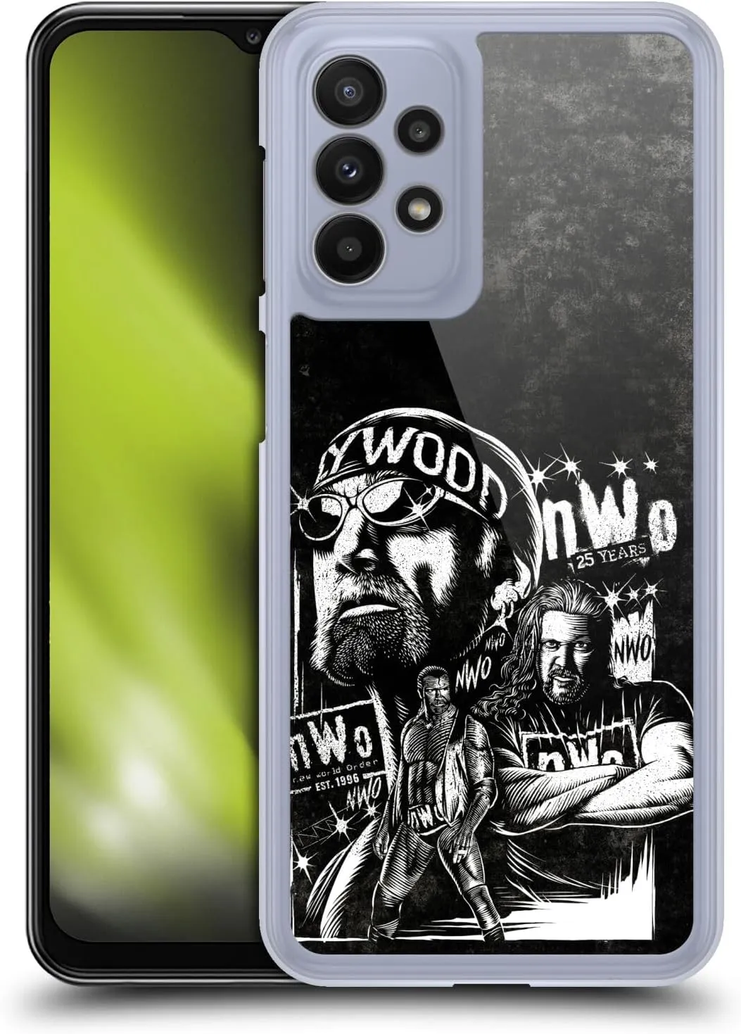 Head Case Designs Officially Licensed WWE Fathead Superstar NWO Hard Back Case Compatible with Samsung Galaxy A23 / 5G (2022)