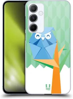 Head Case Designs Owl Origami Hard Back Case Compatible with Samsung Galaxy A55 5G