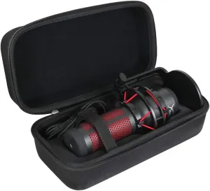 Hermitshell Hard Travel Case for HyperX QuadCast X/HyperX QuadCast S/HyperX QuadCast 2 S Condenser Microphone (Black)