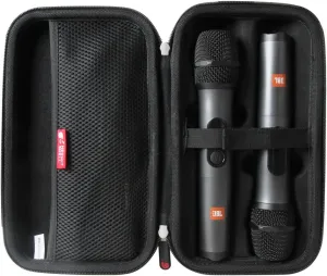 Hermitshell Hard Travel Case for JBL Wireless Two Microphone System with Dual-Channel Receiver (Black)