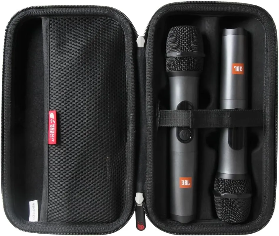 Hermitshell Hard Travel Case for JBL Wireless Two Microphone System with Dual-Channel Receiver (Black)