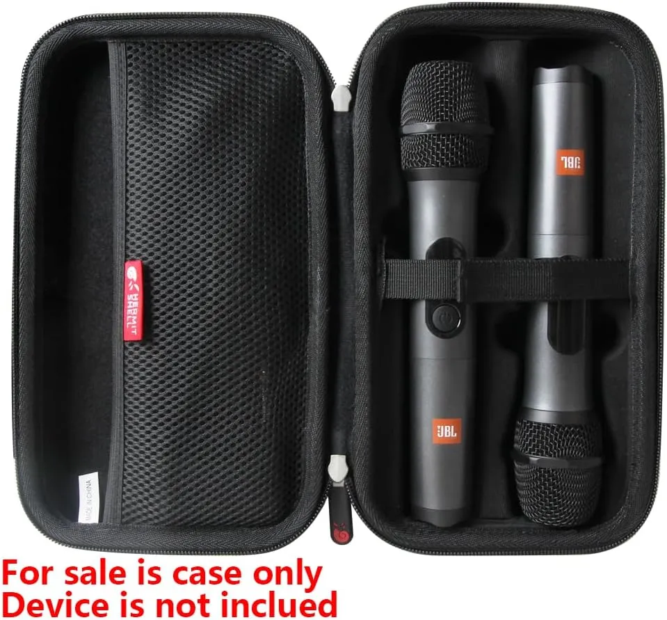 Hermitshell Hard Travel Case for JBL Wireless Two Microphone System with Dual-Channel Receiver (Black)