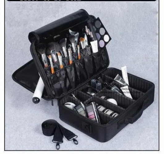 High Quality Professional Empty Makeup Organizer Bolso Mujer Cosmetic Case Travel Large Capacity Storage Bag Suitcases