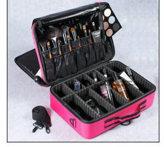 High Quality Professional Empty Makeup Organizer Bolso Mujer Cosmetic Case Travel Large Capacity Storage Bag Suitcases