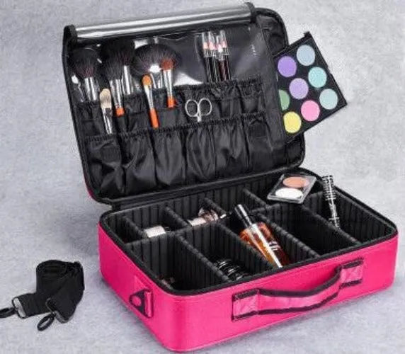 High Quality Professional Empty Makeup Organizer Bolso Mujer Cosmetic Case Travel Large Capacity Storage Bag Suitcases