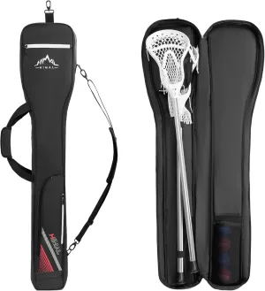 Himal Outdoors Lacrosse Stick Bag with 2 Sticks Holder, Oxford Lacrosse Bag for Men and Women, Zipper Pocket & Cooler Pouch and Padded Handle Strap