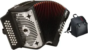 Hohner 3100GB 31-Key Panther Diatonic Accordion with Hohner ABG Gig Bag Bundle (2 Items)