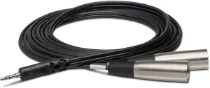 Hosa CYX-403M Stereo Breakout Cable - 3.5mm TRS Male to Dual XLR3 Male - 9.8 foot