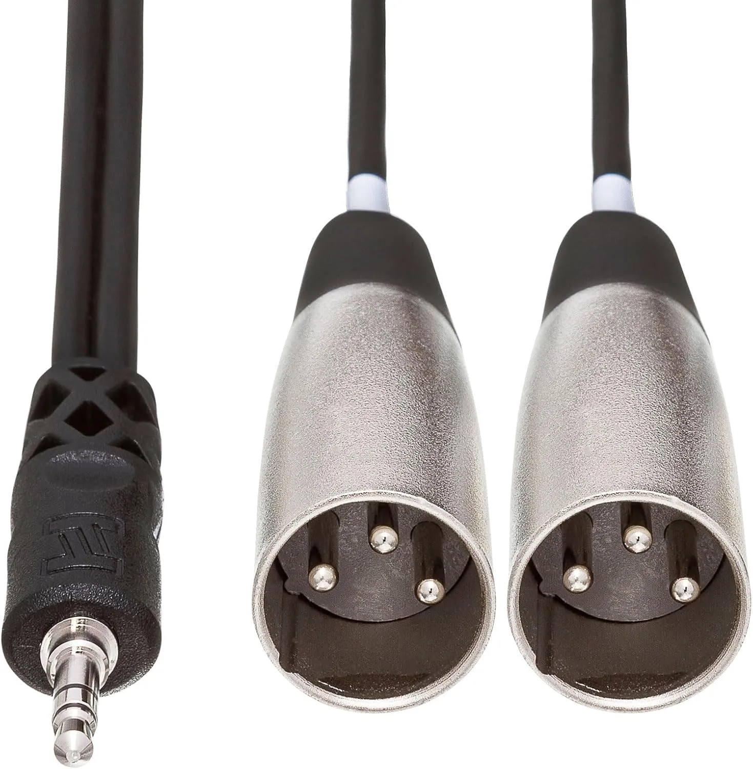 Hosa CYX-403M Stereo Breakout Cable - 3.5mm TRS Male to Dual XLR3 Male - 9.8 foot