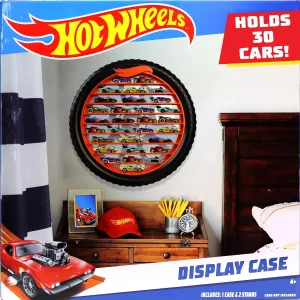 Hot Wheels Collector Case – Durable Die-Cast Car Storage Organizer with Handle for 1:64 Scale Vehicles – Holds Up to 50 Cars – Portable Display and Carry Case for Kids and Collectors