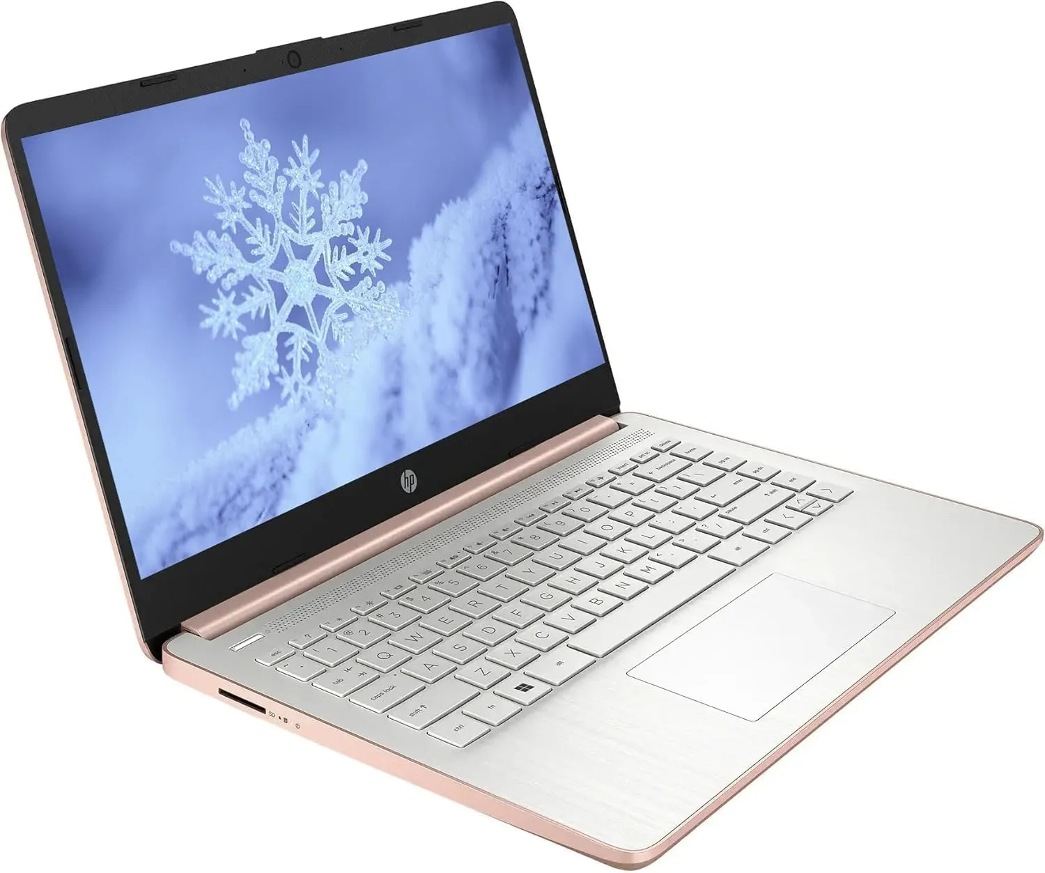 HP Laptop for Student Business - w/Microsoft Office Lifetime & Free CD/DVD Drive • 16GB RAM • 128GB eMMC & 256GB Extend Micro SD • Intel 4-Core Processor • HD Display • Win11 Pro(Rose Gold)
