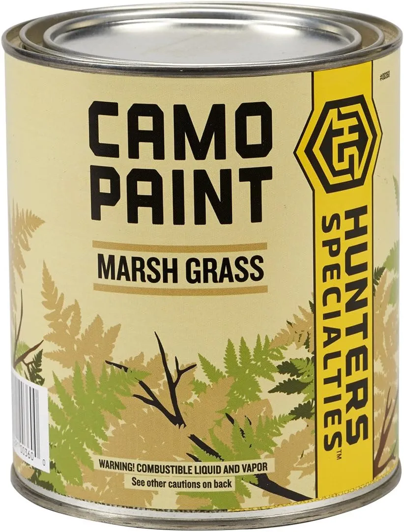 Hunters Specialties Permanent Camo Paint - Oil-Based Camouflage Enamel Paint for Treestands, Decoys, Blinds & Other Hunting Equipment, Quart Can