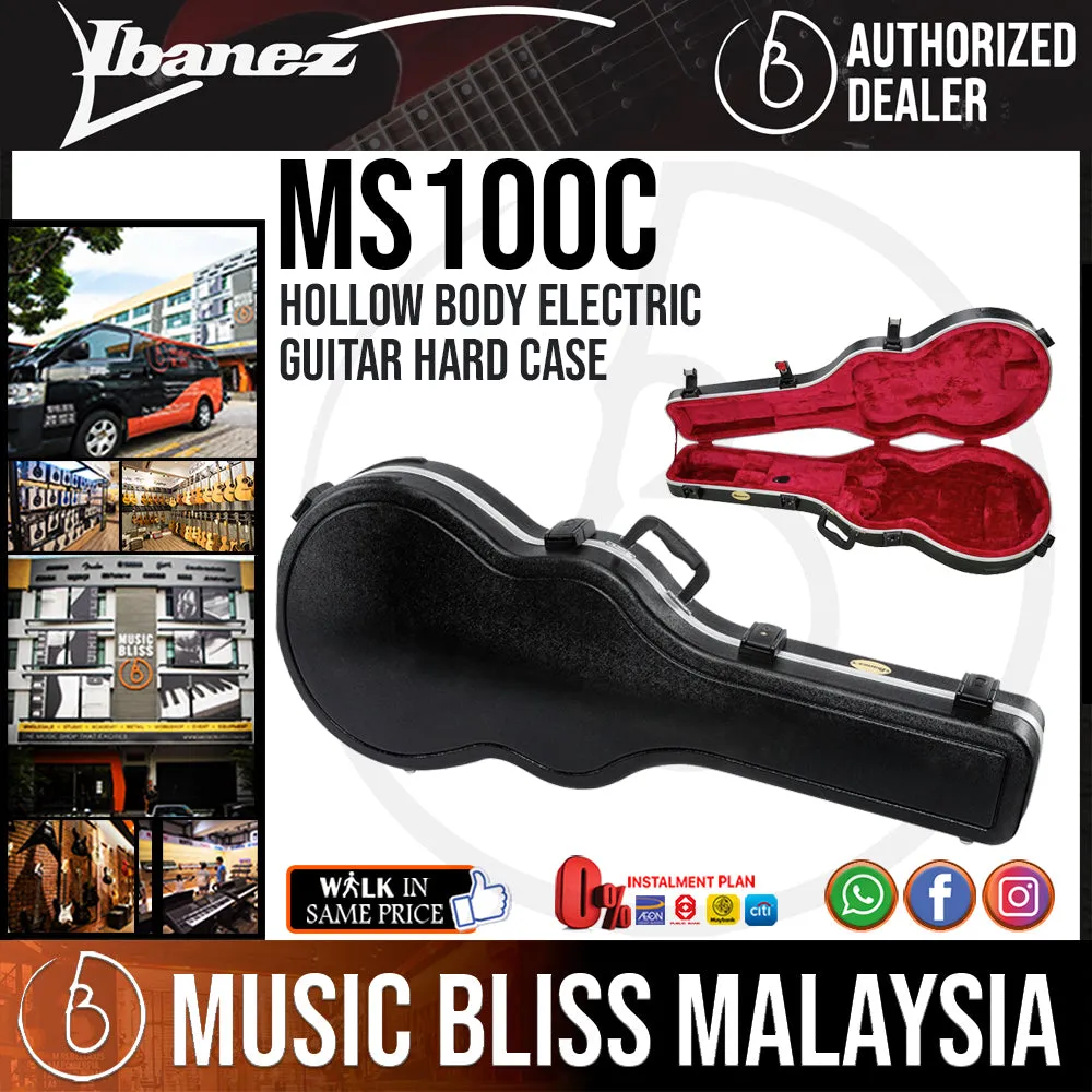Ibanez MS100C Hollow Body Electric Guitar Hard Case