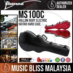 Ibanez MS100C Hollow Body Electric Guitar Hard Case