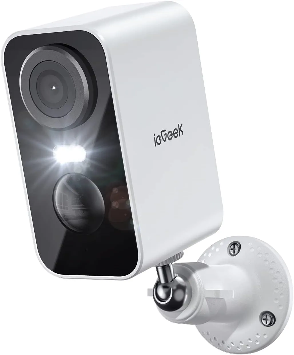 ieGeek Security Cameras Wireless Outdoor, 2K 3MP Battery Powered WiFi Security Camera with Spotlight & Siren Alarm, 2-Way Audio, Color Night Vision, AI Detection for Home Security, Works with Alexa