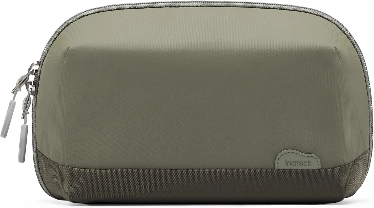 Inateck Electronics Organizer Travel Case, 180° Open Water-resistant, Multifunctional Travel Organizer Bag, Electronic Accessories Carry Case, Olive, Large