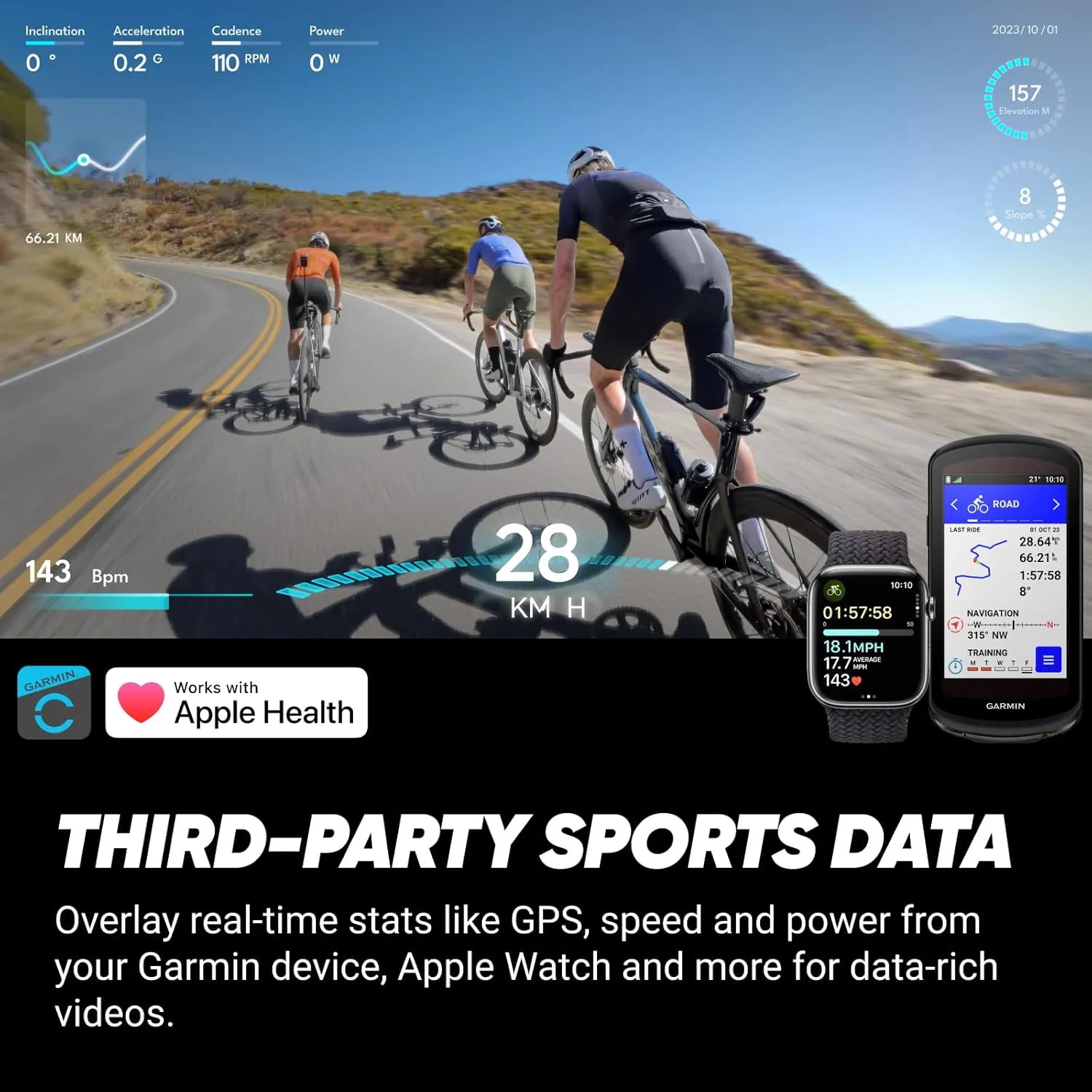 Insta360 X4 Road Cycling Bundle (Integrated) - Waterproof 8K 360 Action Camera, 4K Wide-Angle Video, Invisible Selfie Stick Effect, Removable Lens Guards, 135 Min Battery Life, AI Editing