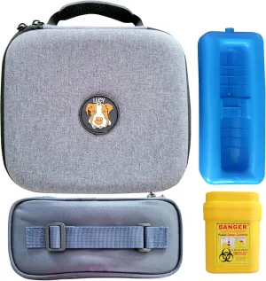 Insulin Cooler Travel Case for Dogs - Take Your Diabetic Dog Anywhere with This All-in-One Dog Travel Bag for Dogs - Includes Diabetic Supplies - Frozen Insulin Travel Case, Sharps Container