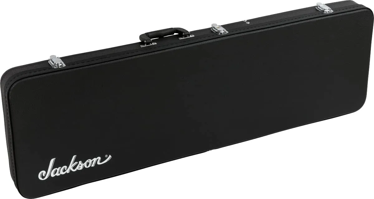 Jackson Dinky/Soloist 6/7 String Economy Hard-shell Case Bundle with Guitar Cable, Guitar Strap, and Picks