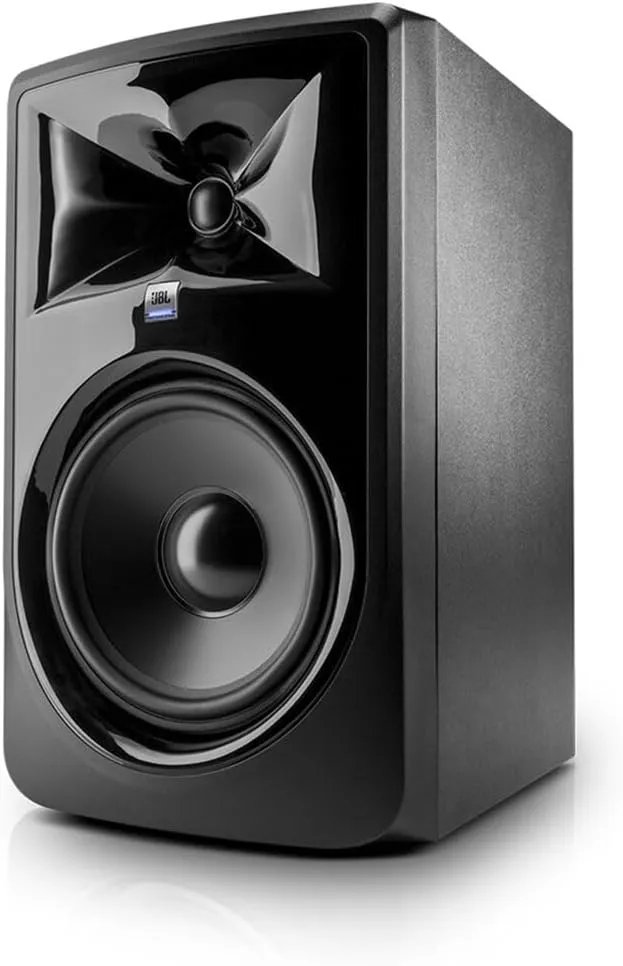 JBL Professional 308P MkII 8-Inch, 2-Way, Powered, Active Monitor Speaker for Near Field Music Production, Studio Monitor, Desktop Computer, Hi-Fi Audio. Sold individually, Black