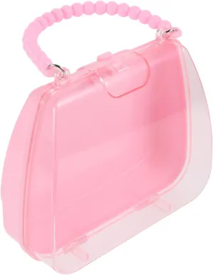 Jewelry Box Portable Storage Organizer for Hair Accessories Lightweight Handbag Design for Home School and Travel Versatile Craft Storage Fun and Creative