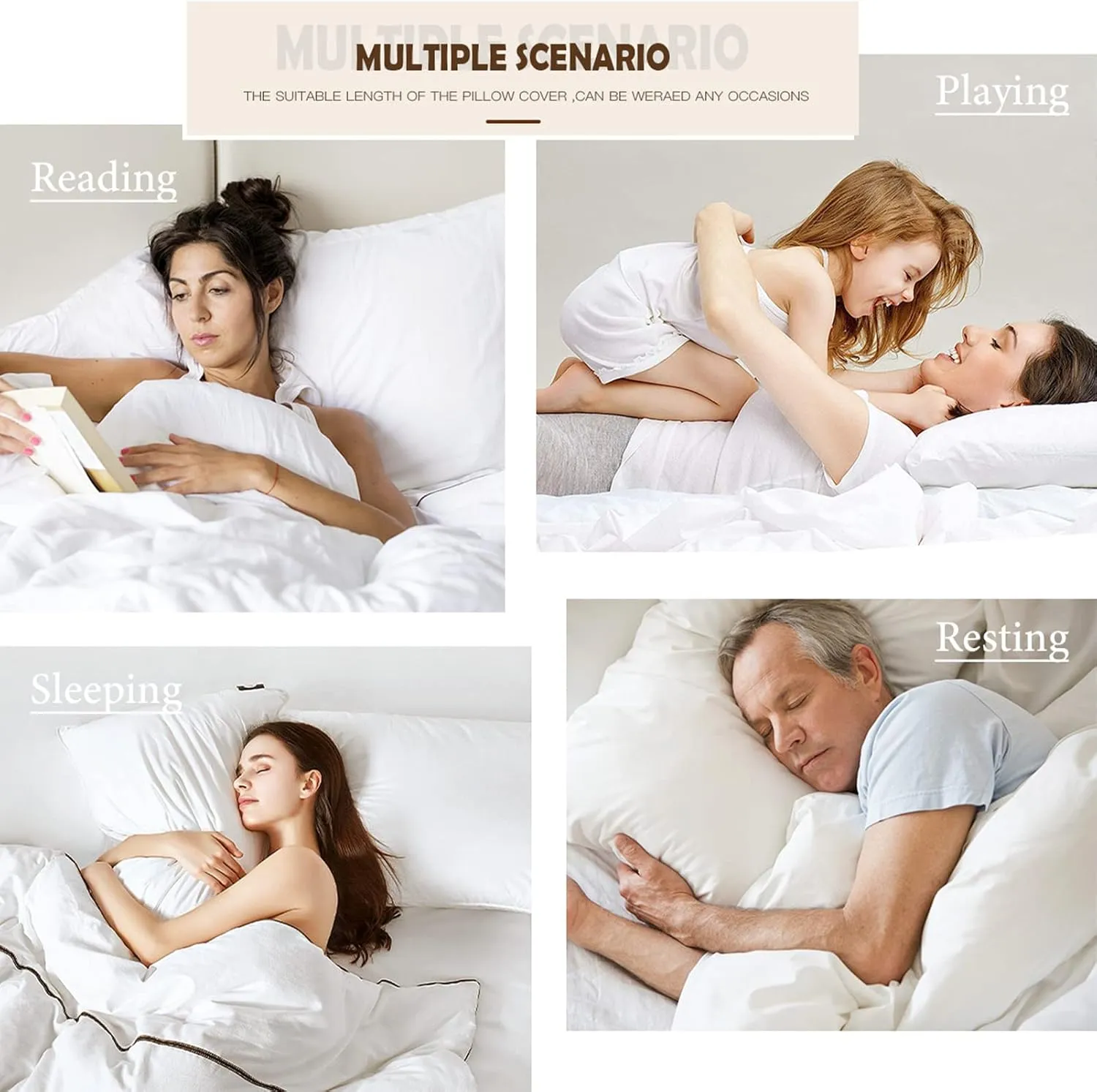 JIN Hug Body Pillow Case Singger Pillowcase Cover for Fans 20"x59"(50x150cm)
