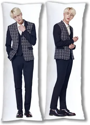 JIN Hug Body Pillow Case Singger Pillowcase Cover for Fans 20"x59"(50x150cm)