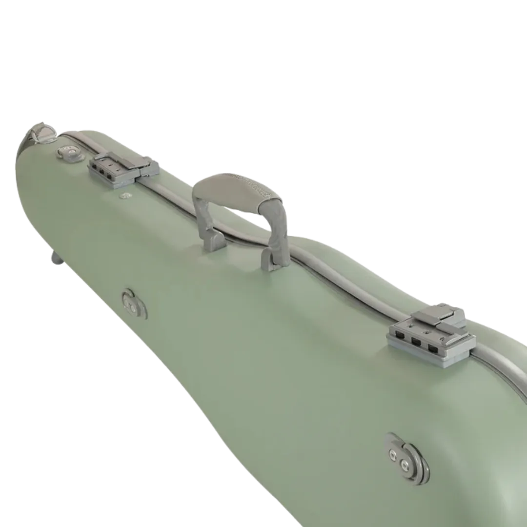 JML Carbon Fibre 1.5 Shaped Violin Case Garden Green 4/4