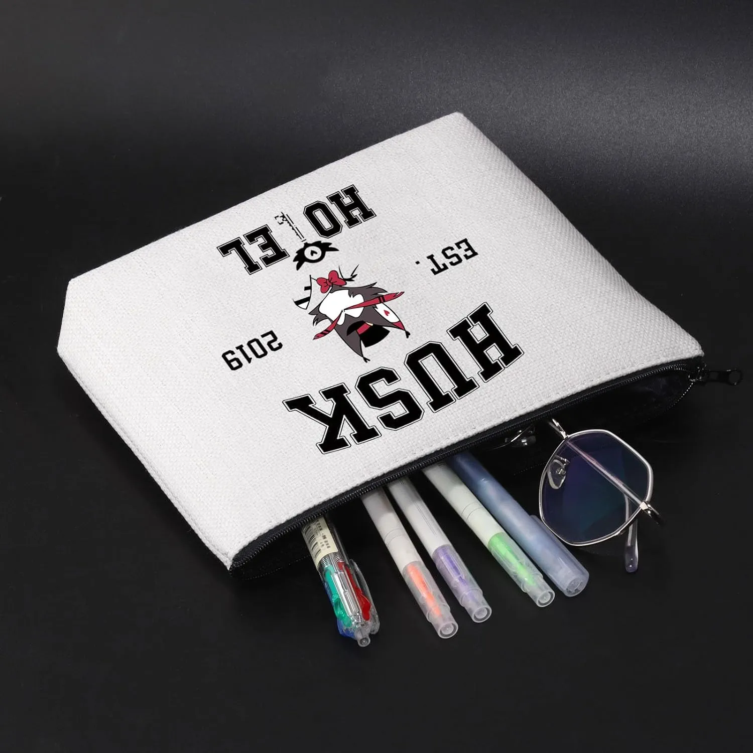 JNIAP Merchs Cosmetic Zipper Bag Dark Comedy Cartoon Gift for Animation Lover (Husk)
