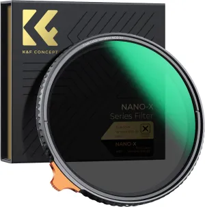 K&F Concept 82mm True Color Variable ND2-32 (1-5 Stops) ND Lens Filter, Adjustable Neutral Density Filter with 28 Multi-Layer Coatings for Camera Lens