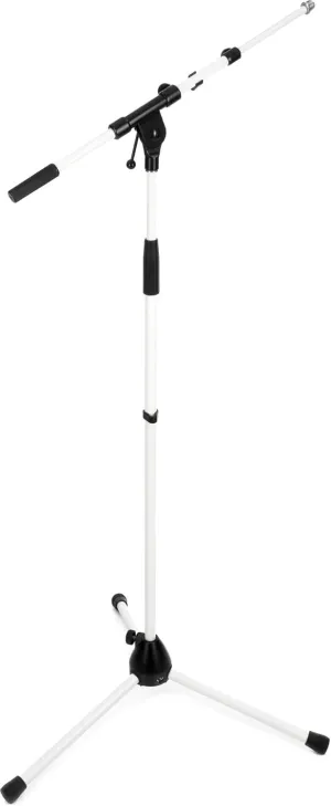 K&M 210/9 Compact Telescoping Boom Microphone Stand - Pure White