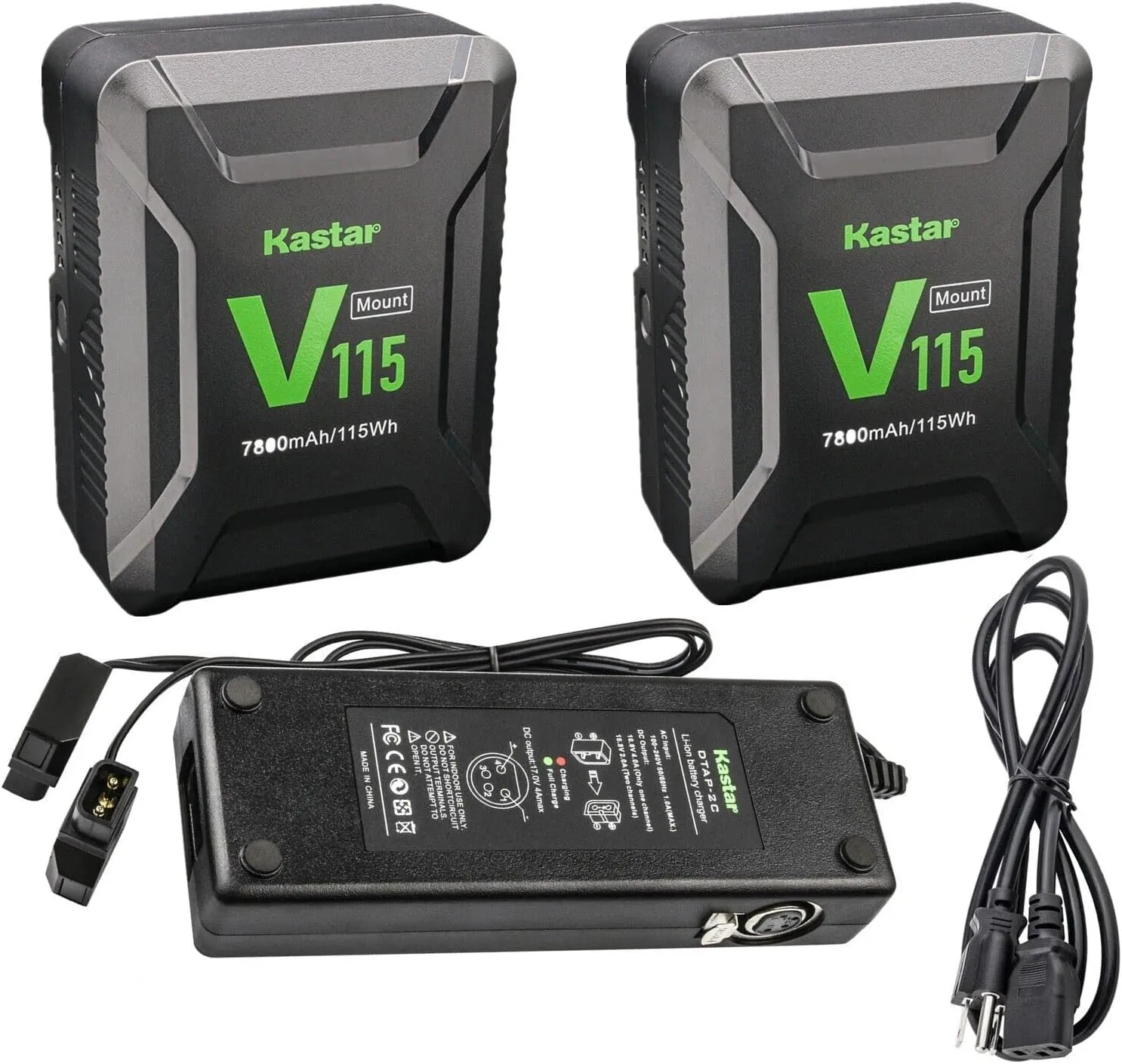Kastar 2-Pack Battery and Dual D-Tap Charger Replacement for DNW-A25 DNW-A25P DNW-A25WS DNW-A25WSP (Portable Recorder) DNW-A28 DNW-A28P (Betacam SX Recorder) DSR-1 DSR-250 DSR-250P Camera
