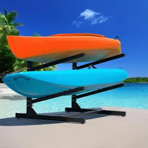 Kayak Storage Rack Heavy Duty Kayak Racks for Garage and Outdoor Storage Freestanding Storage Rack for Kayaks Canoes Surfboard & Paddleboard