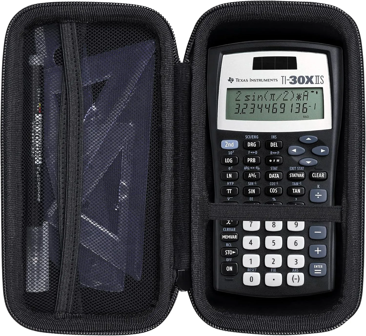 Khanka Hard Travel Case Replacement for Texas Instruments TI-30XIIS Scientific Calculator, Case Only (Black)