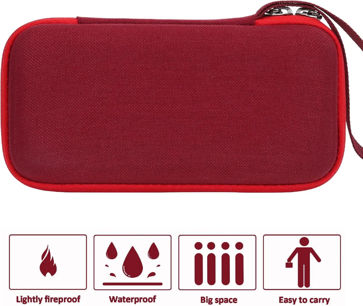 Khanka Hard Travel Case Replacement for Texas Instruments TI-30XIIS Scientific Calculator, Case Only (Red)