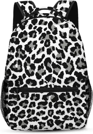 Kids Backpack for Teens Girls Boys, Leopard Cheetah African Retro Animal Skin Water Resistant Child Bookbag School Bag with Adjustable Padded Straps