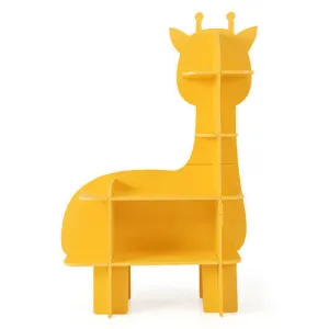 Kids Bookcase Toy Storage Organizer with Open Storage Shelves-Giraffe - Color: Y