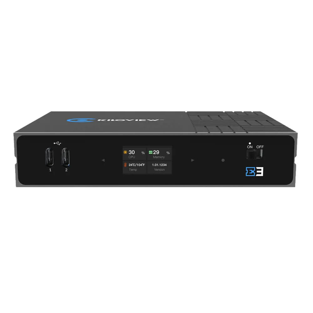 Kiloview E3 Dual Channel 4K HDMI & 3G-SDI HEVC Video Encoder