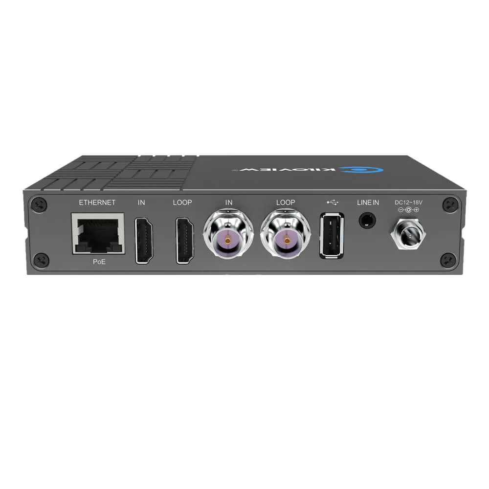 Kiloview E3 Dual Channel 4K HDMI & 3G-SDI HEVC Video Encoder