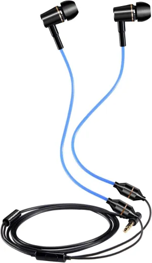 KINDEN Air Tube Earbuds Headphone Binaural Earphones with Microphone Noise Cancelling for Phone,Pad,Pod,HTC,Sony,Mp3 Players