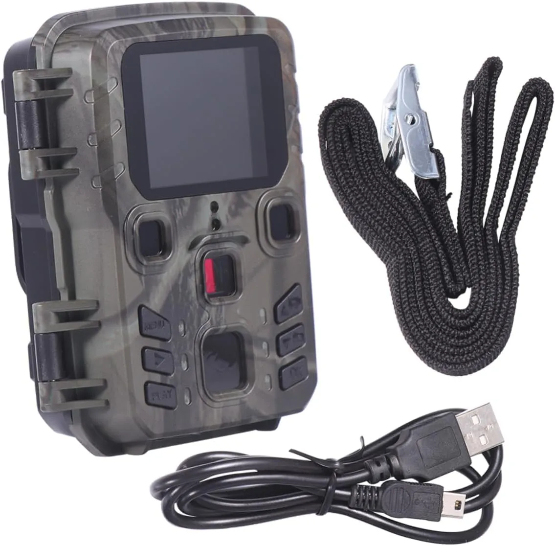Kisangel Night Vision Hunting Camera Trigger Camouflage Trail Camera for Outdoor Monitoring Wildlife Observation and Security Battery Not Included