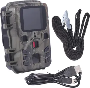 Kisangel Night Vision Hunting Camera Trigger Camouflage Trail Camera for Outdoor Monitoring Wildlife Observation and Security Battery Not Included