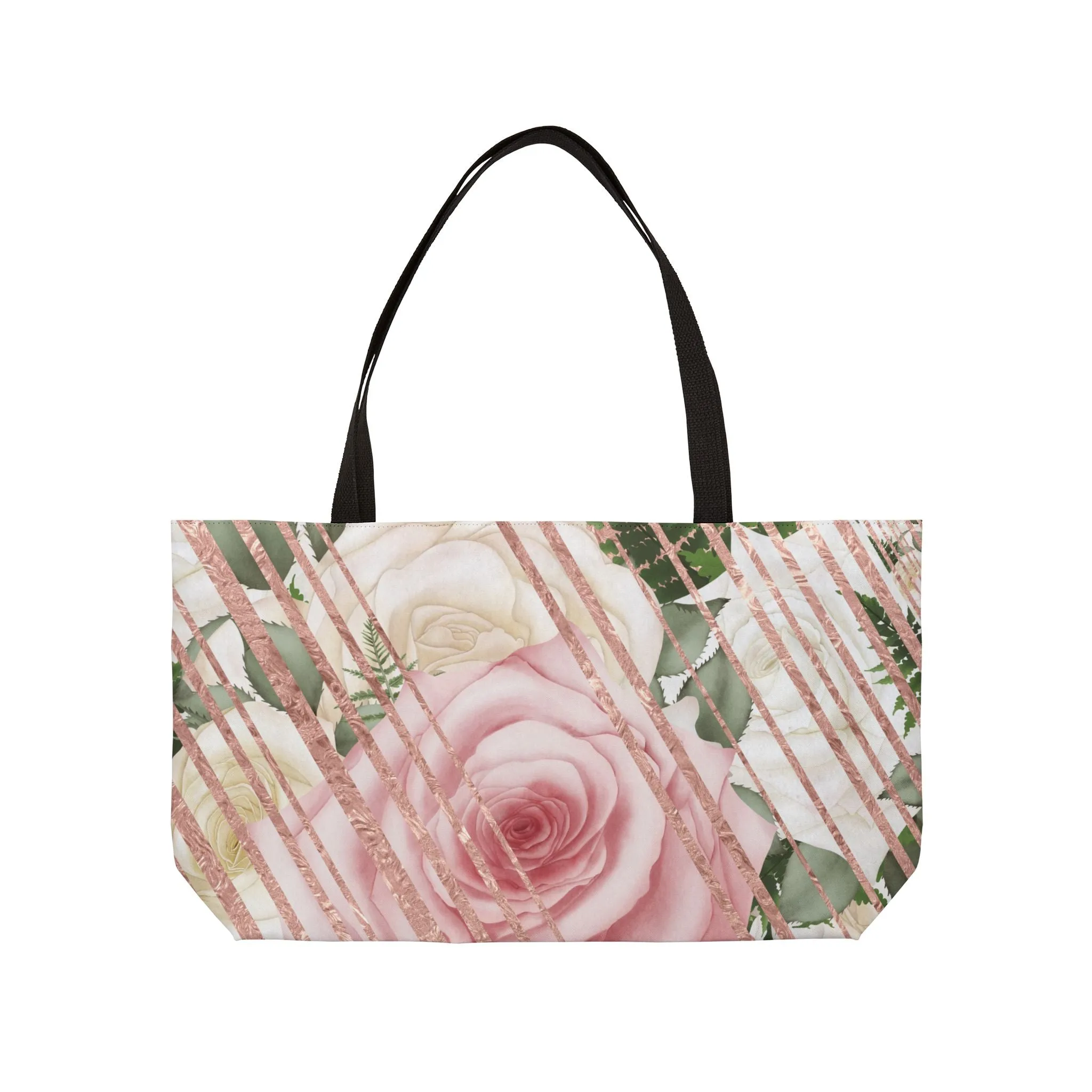 Kissed by a Rose Gold Weekender Tote Bag