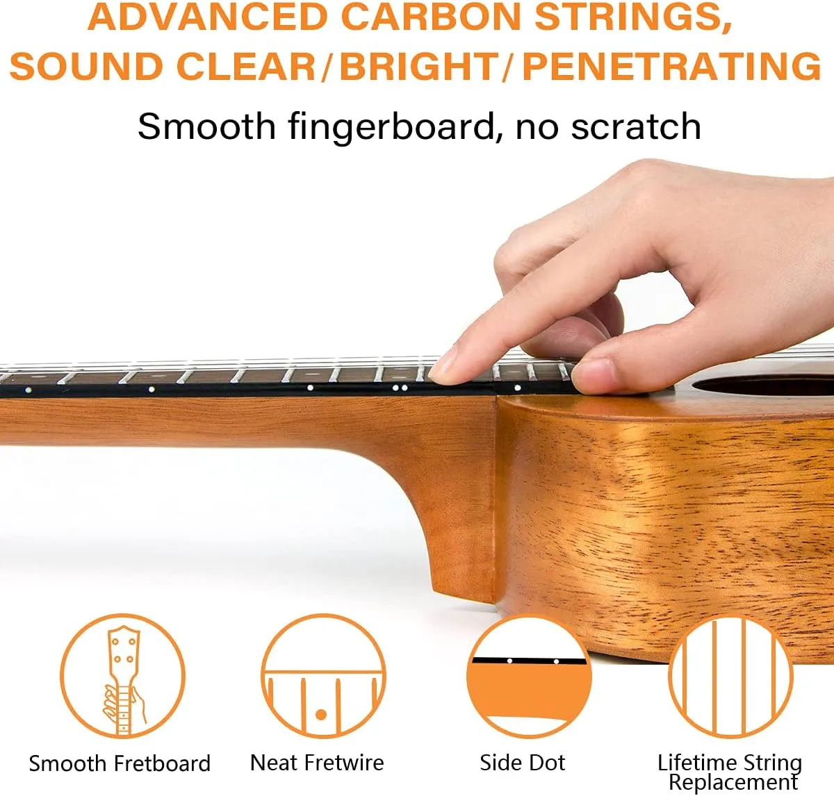 Kmise Professional Ukulele for Adult Beginner, Free Online Lesson 23 inch Concert Mahogany Ukelele with Kids Ukele Bundle Starter Kit Gig Bag Case, Strap, Tuner, Nylon Strings, Book, Uke Gift Choice