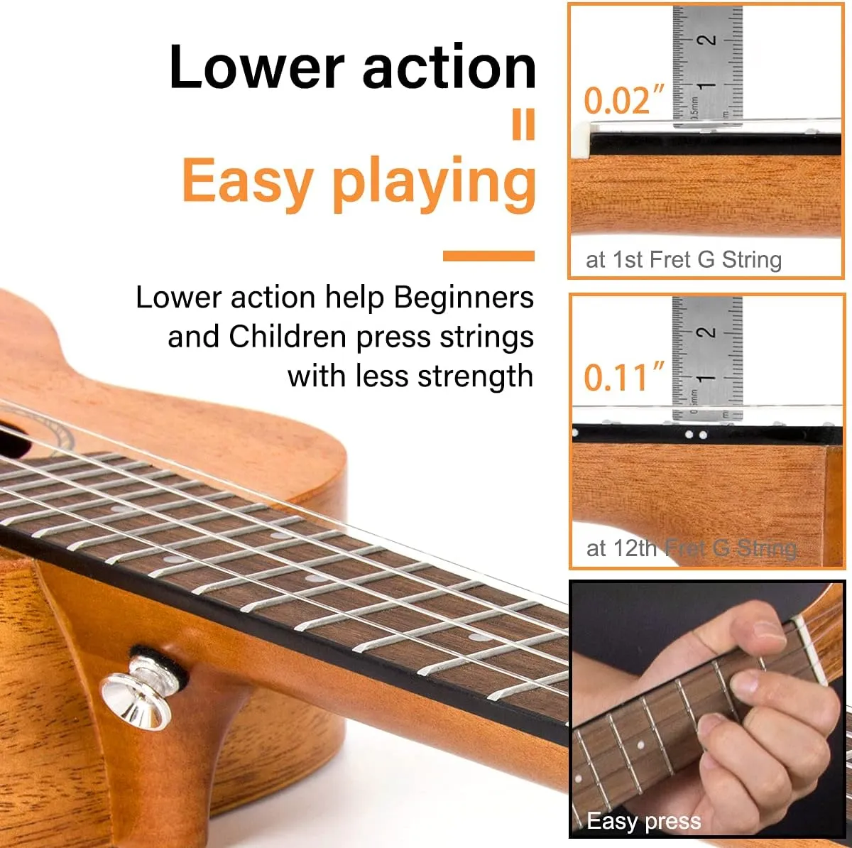 Kmise Professional Ukulele for Adult Beginner, Free Online Lesson 23 inch Concert Mahogany Ukelele with Kids Ukele Bundle Starter Kit Gig Bag Case, Strap, Tuner, Nylon Strings, Book, Uke Gift Choice