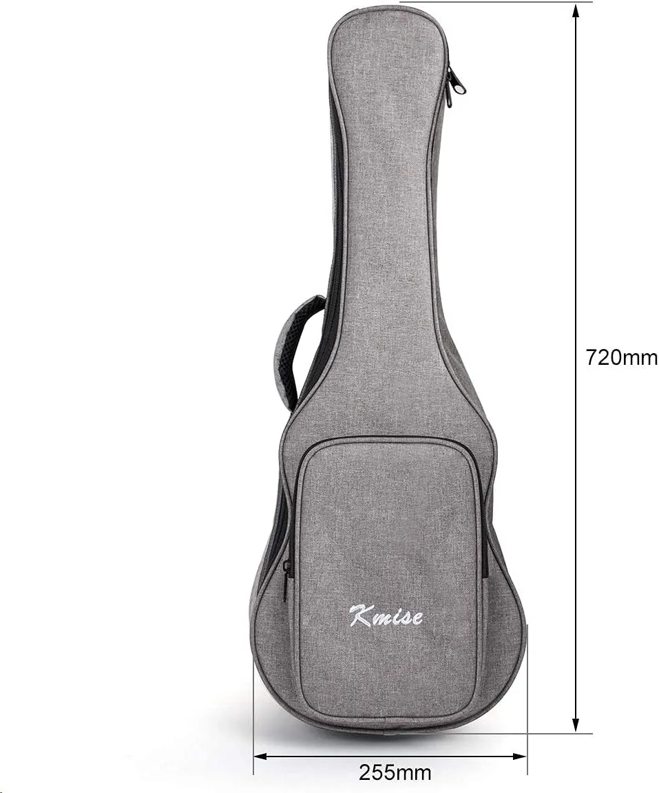 Kmise Tenor Ukulele Gig Bag 26 inch Soft Carring Case Double Strap With 3 Picks