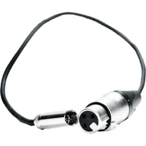 Kondor Blue 16'' Mini XLR Male to XLR Female Audio Cable (2 Pack, Black)